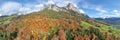 Switzerland in autumn. Alps, Mythen region Royalty Free Stock Photo