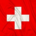 Switzerland Country Silk flag Royalty Free Stock Photo