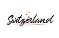 Switzerland country typography word text for logo icon design