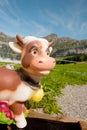 Switzerland cow in the mountains Royalty Free Stock Photo