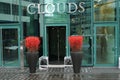 ZÃÂ¼rich city: The entrance to the restaurant Clouds on top of th Royalty Free Stock Photo