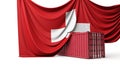 Switzerland flag draped over a commercial shipping container. 3D Rendering