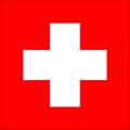 Switzerland flag vector icon