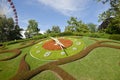 Switzerland Geneva Flower Clock, named L`horloge fleurie Royalty Free Stock Photo