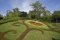 Switzerland Geneva Flower Clock, named L`horloge fleurie Royalty Free Stock Photo