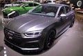 Switzerland; Geneva; March 8, 2018; Audi ABT A5 sportback; The 8 Royalty Free Stock Photo
