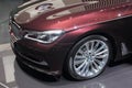 Switzerland; Geneva; March 8, 2018; The BMW 7 Series Swan front, The World Premiere; the 88th International Motor Show in Geneva