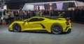 Switzerland; Geneva; March 10, 2018; Hennessey Venom F5 left side profile; The 88th International Motor Show in Geneva from 8th to