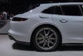 Switzerland; Geneva; March 10, 2019; Porsche Panamera 4 e-hybrid, right rear view; The 89th International Motor Show in Geneva