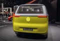 Switzerland; Geneva; March 8, 2018; Volkswagen Buzz rear side; the 88th International Motor Show in Geneva from 8th to 18th of