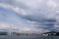 Switzerland, Geneva, view of Lake Geneva