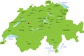 Switzerland map,