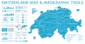 Switzerland Map - Info Graphic Vector Illustration