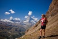 Switzerland - Matterhorn peack, hikers
