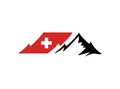 Switzerland mountain symbol