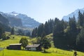 Switzerland Mountain valley Kiental Royalty Free Stock Photo