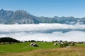 Switzerland in the mountains Royalty Free Stock Photo