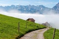 Switzerland in the mountains Royalty Free Stock Photo