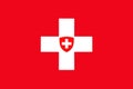 Switzerland National Flag Royalty Free Stock Photo