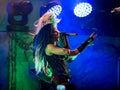Switzerland, Pratteln - June 30, 2019. The Swedish melodic death metal band Arch Enemy performs a live concert in Pratteln.