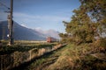 Switzerland Red train