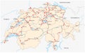 Switzerland road map