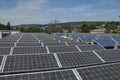 Switzerland: Solarenergy panels on the roof of a industrial building