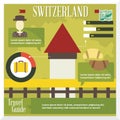 switzerland travel infographic. Vector illustration decorative design