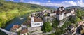 Medieval towns and castles of Switzerland. Aarburg, aerial view Royalty Free Stock Photo