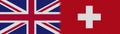 Switzerland and United Kingdom British Britain Fabric Texture Flag Ã¢â¬â 3D Illustrations