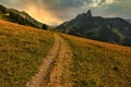 Switzerland valley from Schwarzsee