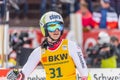 Switzerland:  Audi FIS Alpine Ski World Cup Women``s Alpine Combined in Crans-Montana Royalty Free Stock Photo