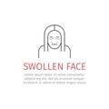 Swollen face icon