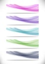 Swoosh wave colorful bright headers