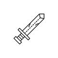 sword, antiques icon. Simple line, outline vector elements of archeology for ui and ux, website or mobile application