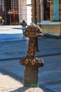 Sword as a symbol of peace in Nitra, Slovakia, Central Europe. Pribina's sword is located in the old town of Nitra