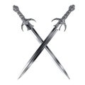 Sword cross, swords Royalty Free Stock Photo
