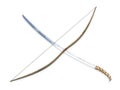 Sword crossed longbow 3d rendering