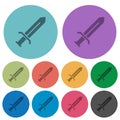 Sword color darker flat icons