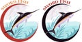 Sword-fish label.