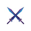 Sword game item vector symbol logo template