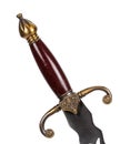 Sword handle on a white background Royalty Free Stock Photo