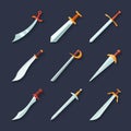 Sword icon flat