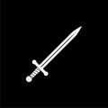 Sword icon icon on black background