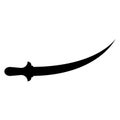 sword icon vector Royalty Free Stock Photo