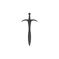 Sword logo vector flat design