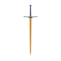 Sword medieval vector icon illustration knight weapon isolated war