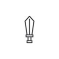 Sword outline icon