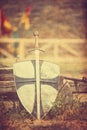 Sword and shield Royalty Free Stock Photo