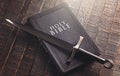 The Sword of the Spirit is the Word of God the Bible Royalty Free Stock Photo